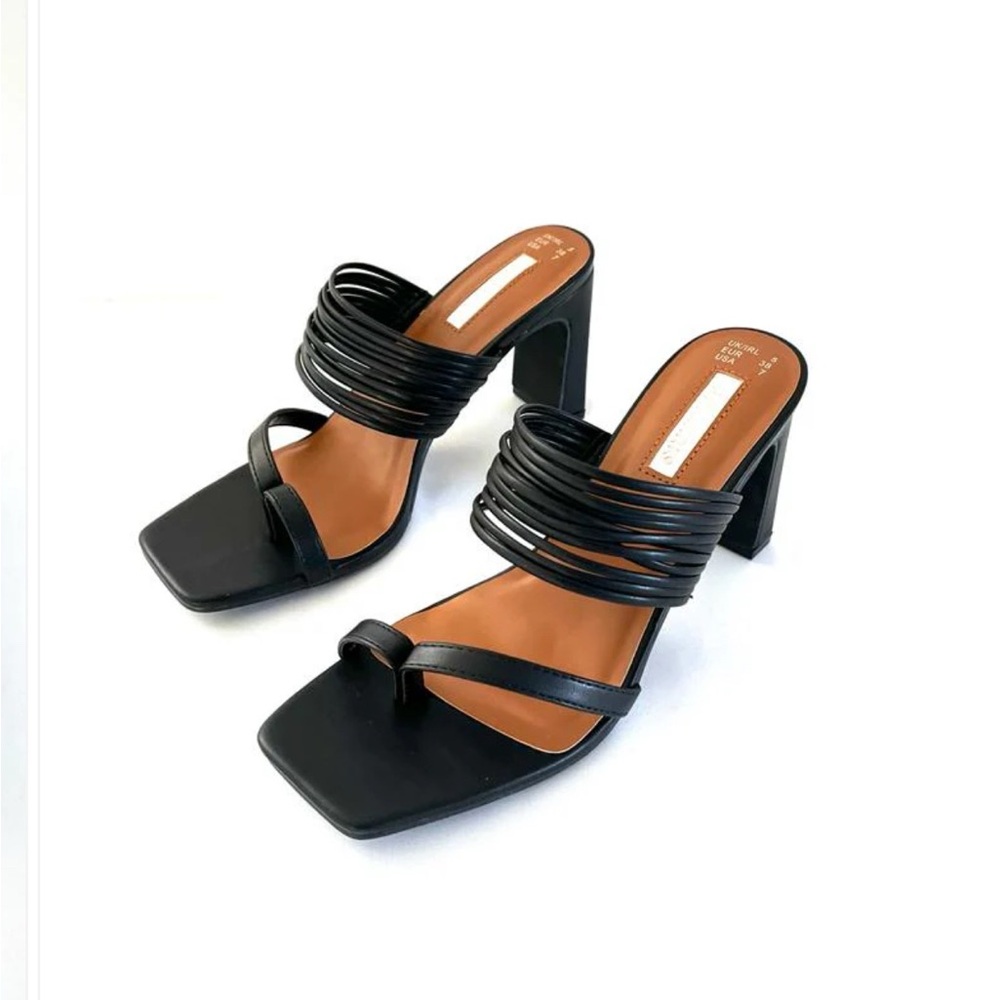 Primark Black strappy heels